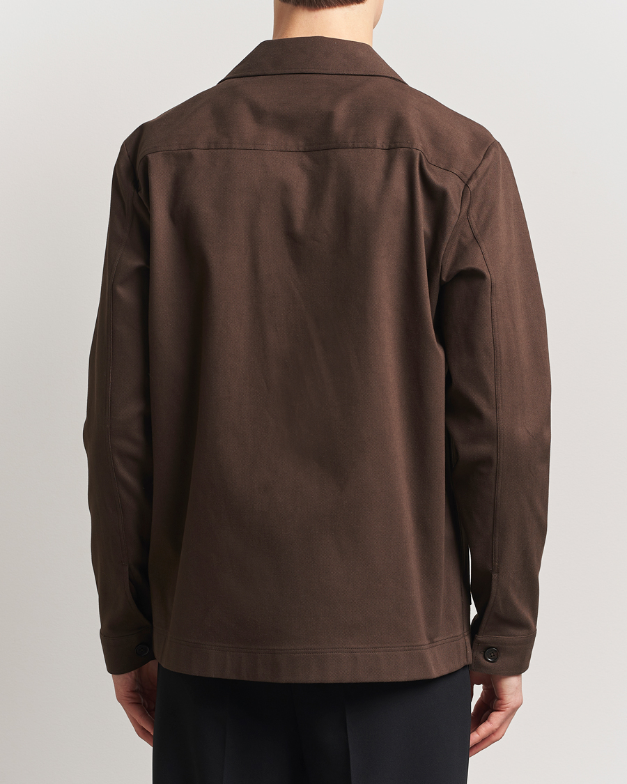 Mies | Kauluspaidat | NN07 | Olav Pocket Overshirt Demitasse Brown