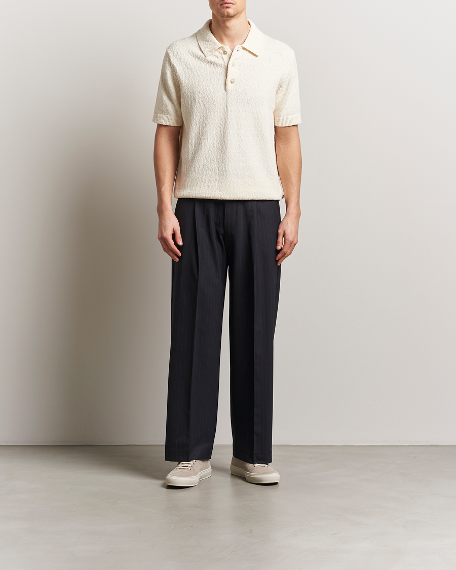 Mies | Pikeet | NN07 | Randy Knitted Polo Ecru