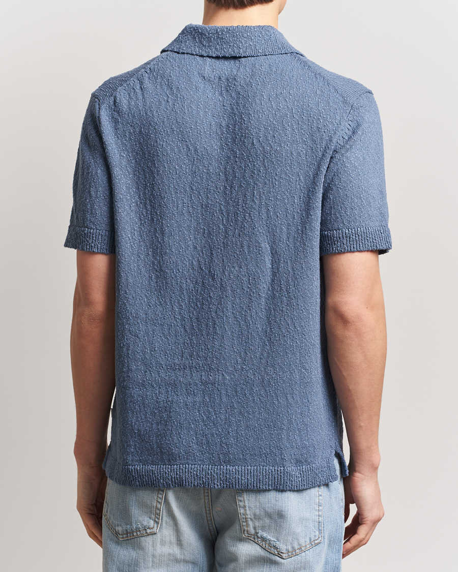 Mies | Pikeet | NN07 | Randy Knitted Polo Bering Blue