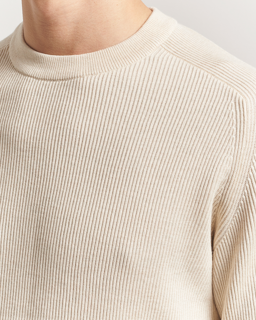 Mies | Puserot | NN07 | Kevin Cotton Knitted Sweater Ivory