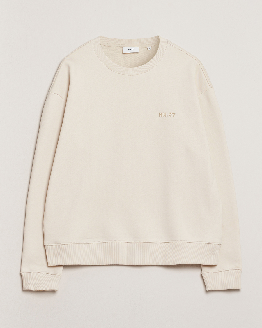 Mies | Puserot | NN07 | David Crew Neck Sweatshirt Ivory