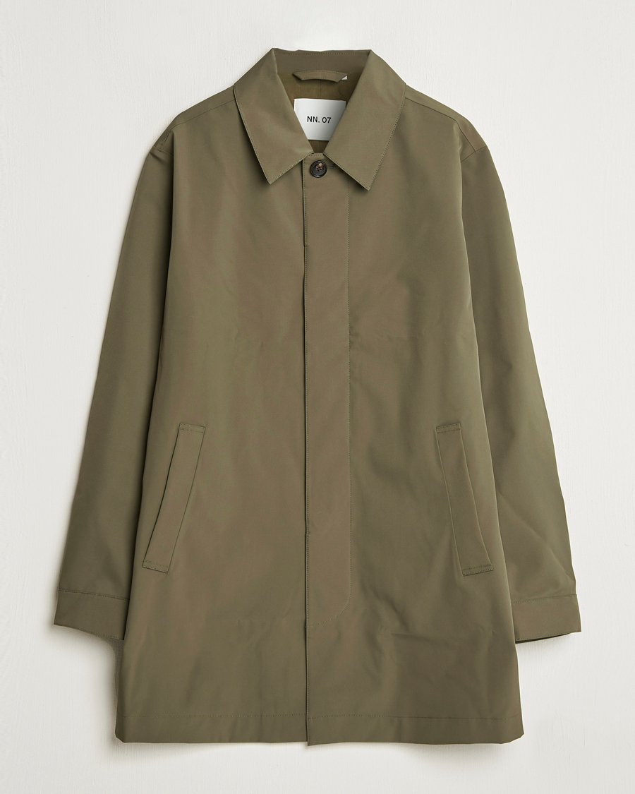 Mies | Takit | NN07 | Kim Waterproof Car Coat Capers Green