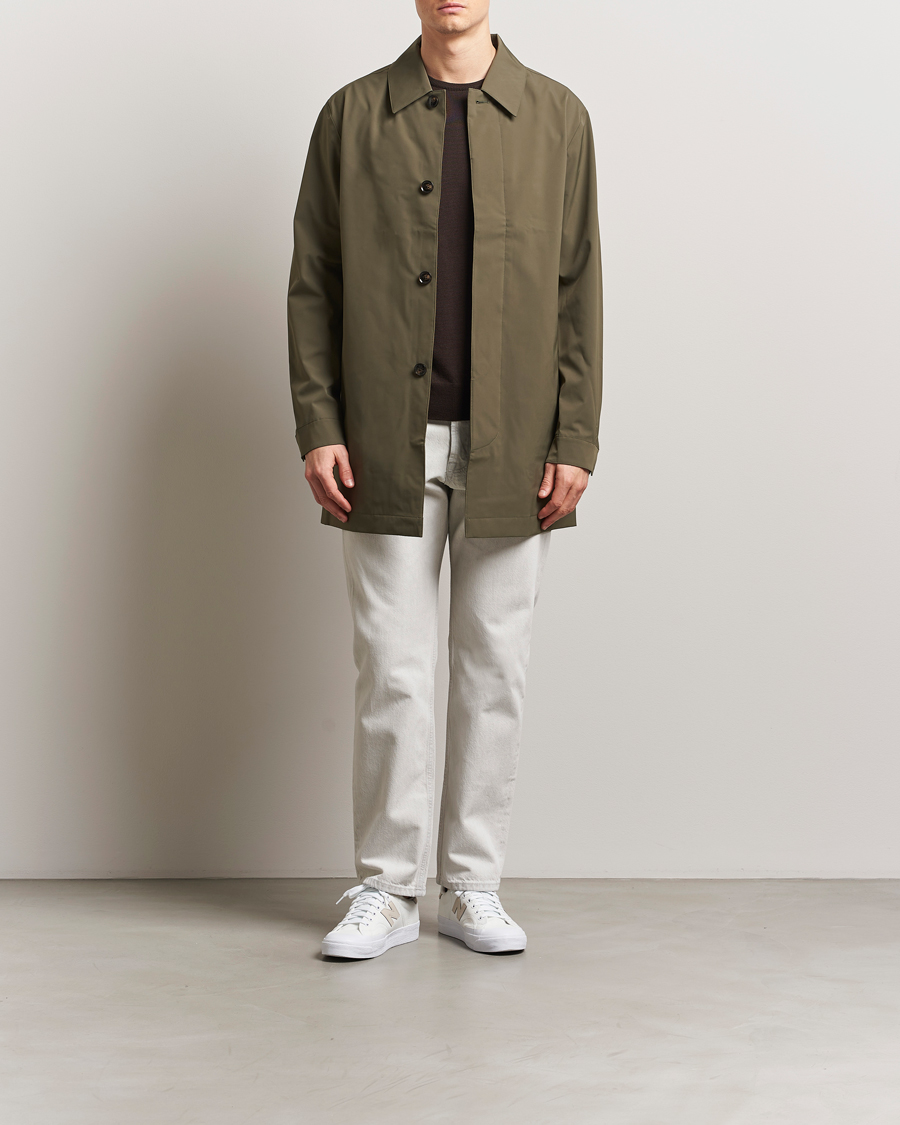 Mies | Takit | NN07 | Kim Waterproof Car Coat Capers Green
