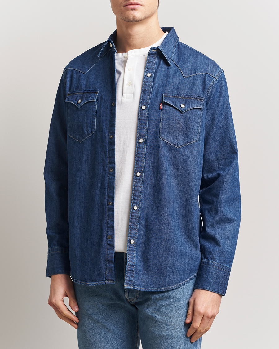 Mies | Kauluspaidat | Levi's | Barstow Western Standard Shirt Medium Blue