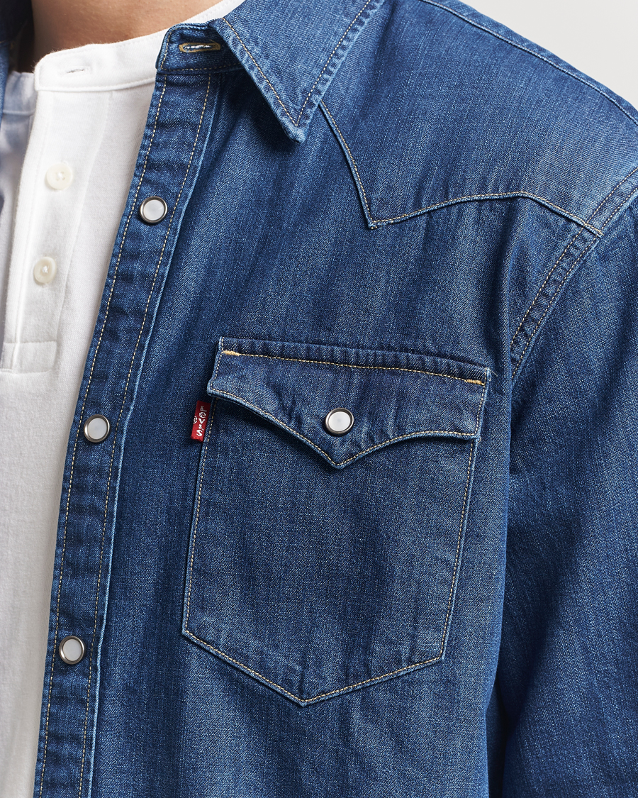 Mies | Kauluspaidat | Levi's | Barstow Western Standard Shirt Medium Blue