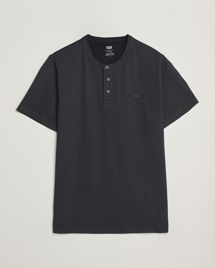 Mies | T-paidat | Levi's | Short Sleeve Henley Mineral Black