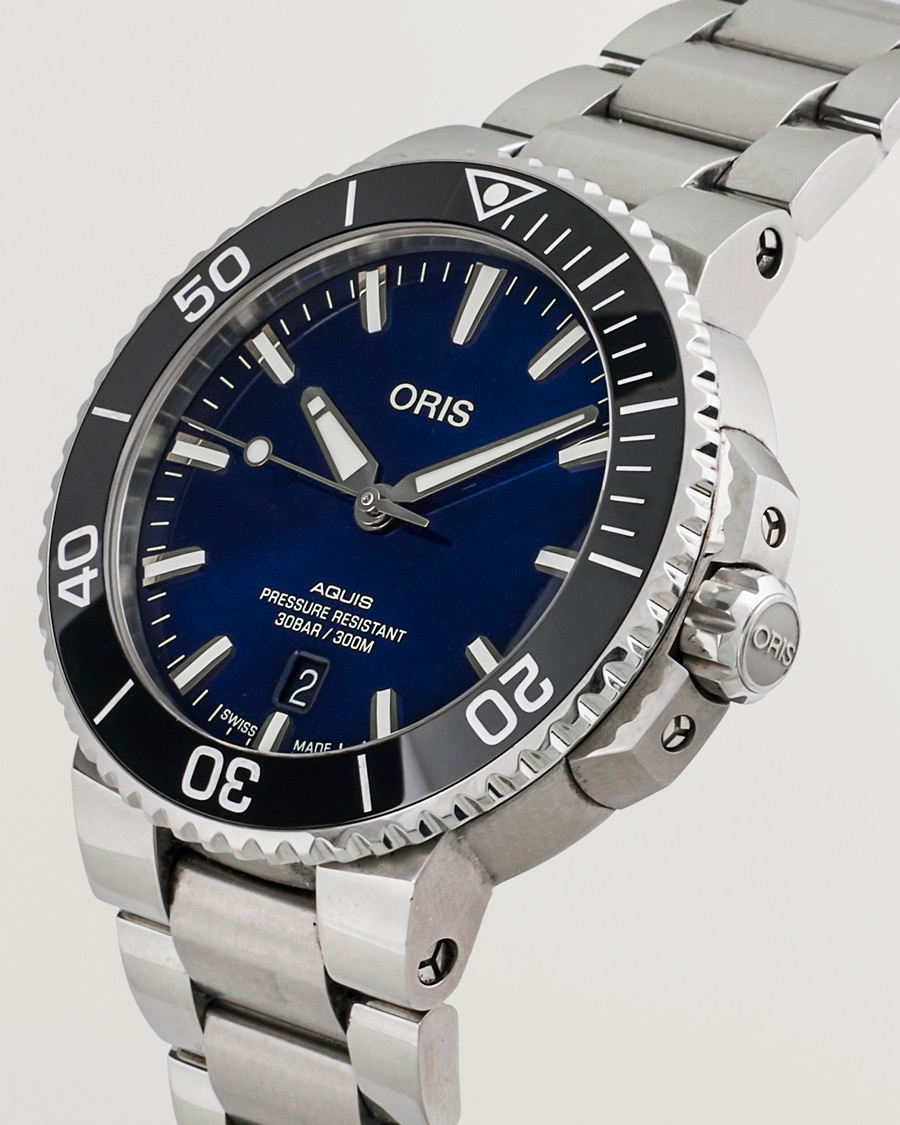 Mies | Oris Pre-Owned Aquis Date Blue | Oris Pre-Owned | Aquis Date Blue
