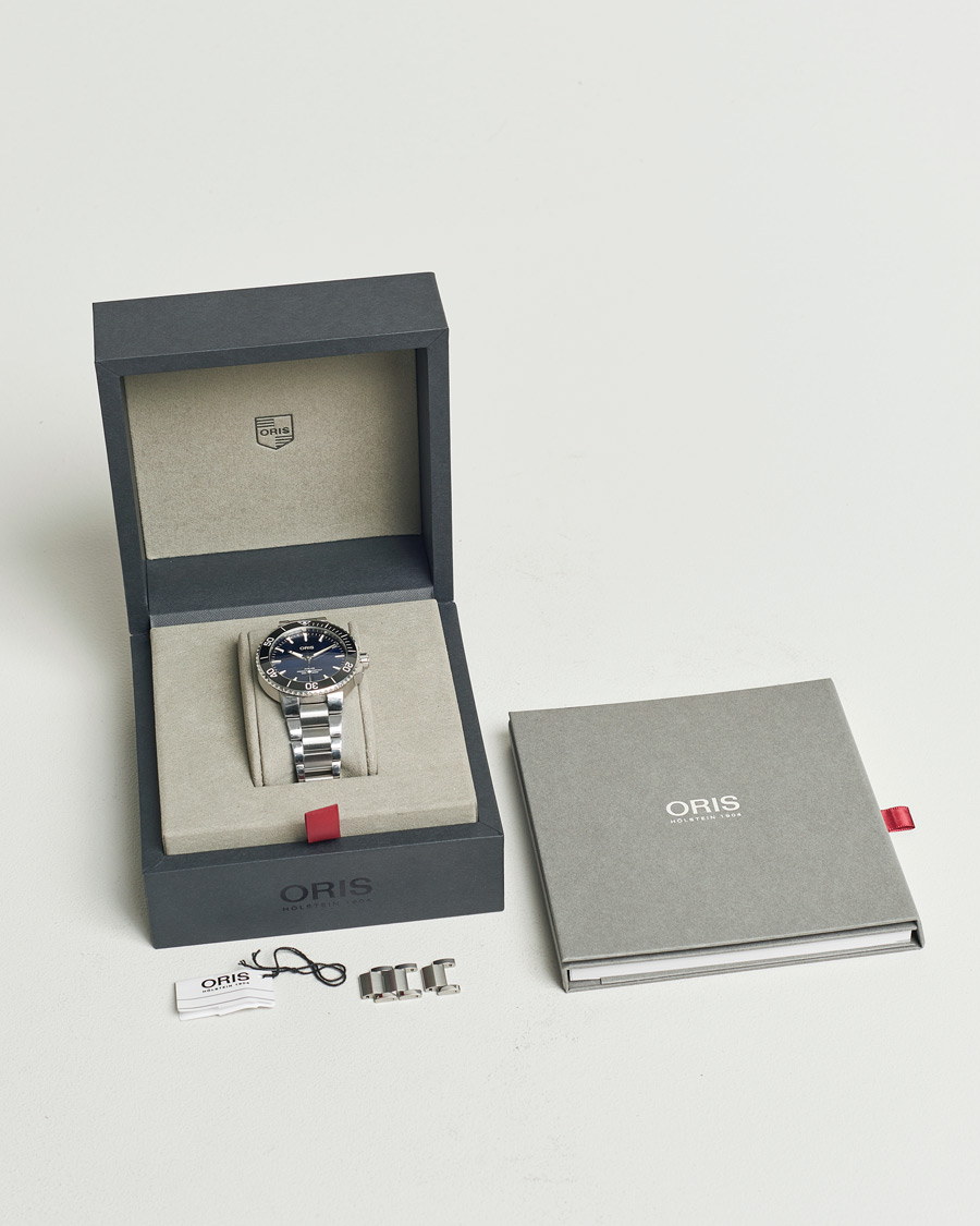 Mies | Oris Pre-Owned Aquis Date Blue | Oris Pre-Owned | Aquis Date Blue