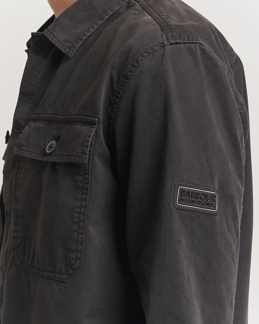 Mies | Kauluspaidat | Barbour International | Arlo Cotton Overshirt Black
