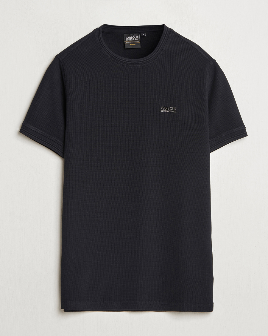 Mies | T-paidat | Barbour International | Charlie Textured T-Shirt Black
