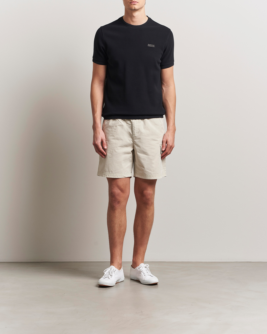 Mies | T-paidat | Barbour International | Charlie Textured T-Shirt Black