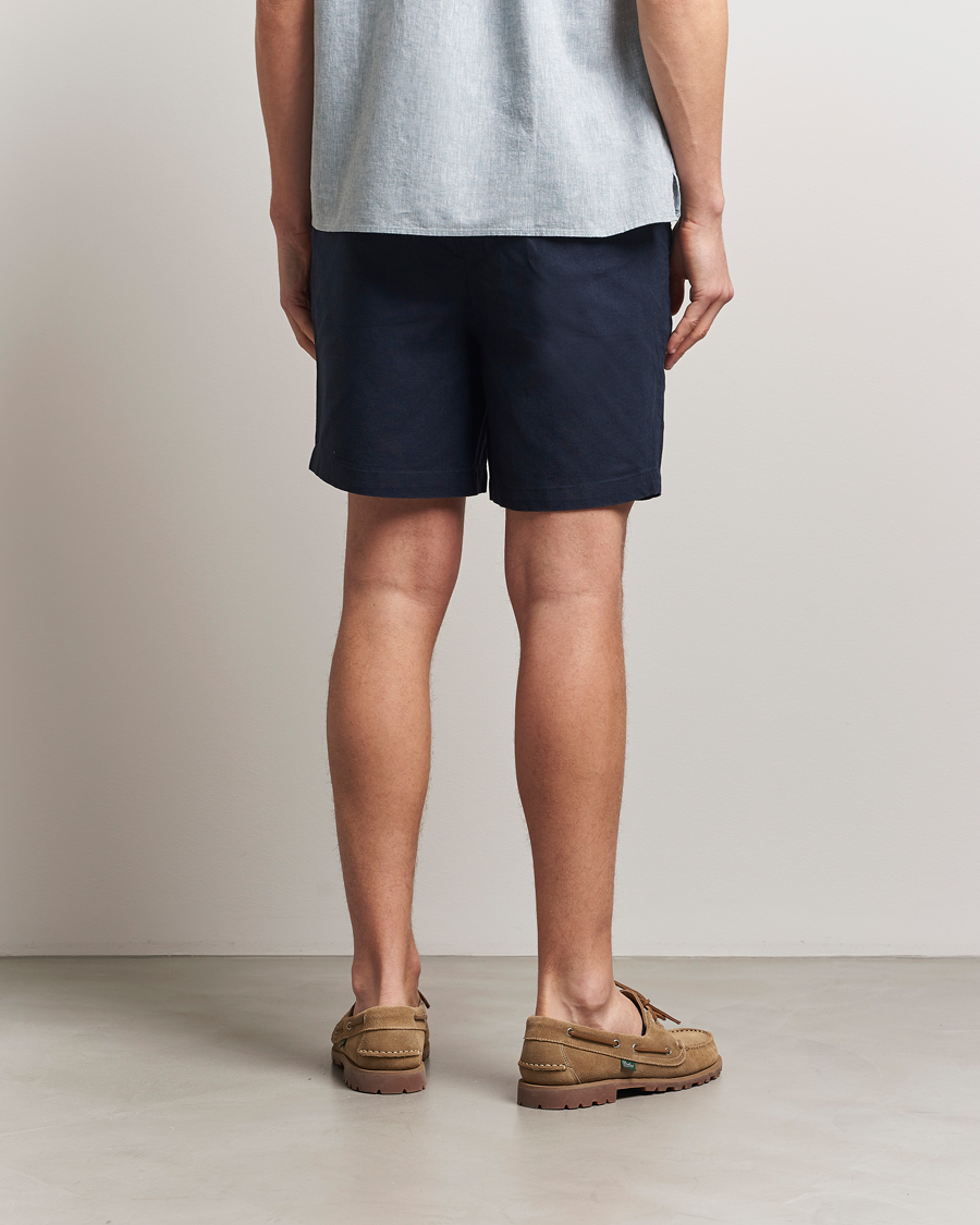Mies | Shortsit | Barbour Lifestyle | Cotton/Linen Relaxed Shorts Navy