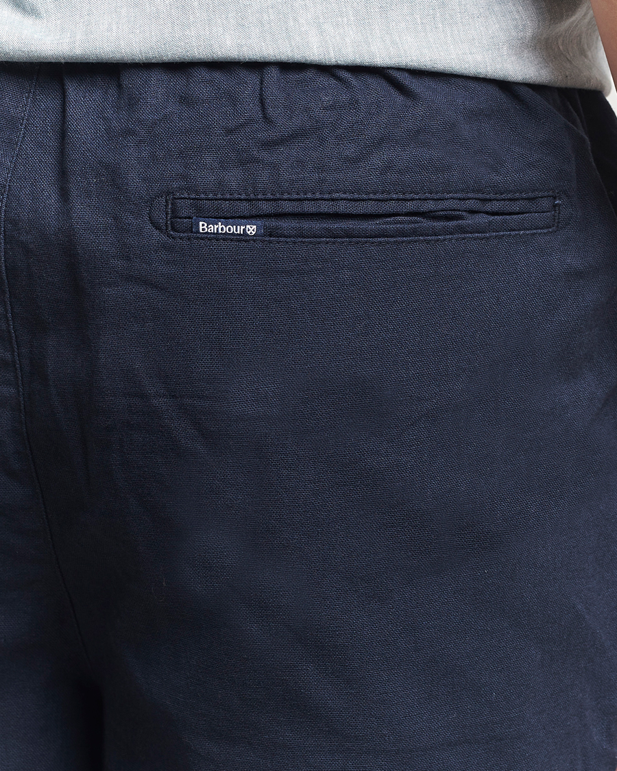 Mies | Shortsit | Barbour Lifestyle | Cotton/Linen Relaxed Shorts Navy