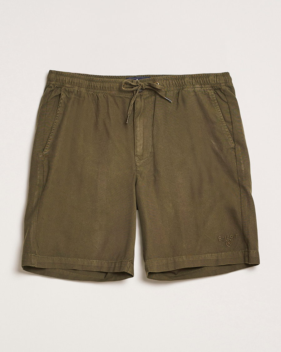 Mies | Shortsit | Barbour Lifestyle | Washed Oxford Relaxed Shorts Uniform Green