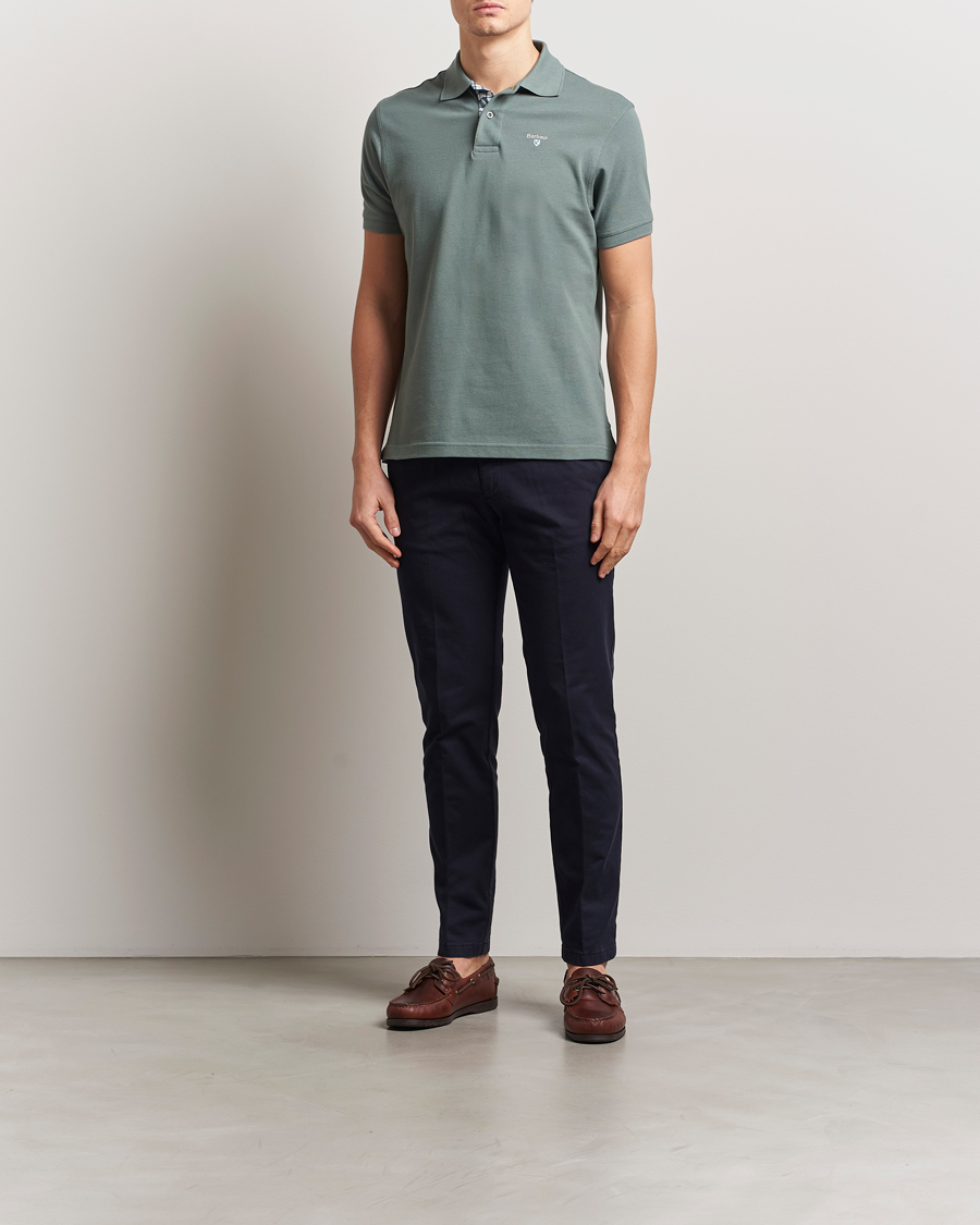 Mies | Pikeet | Barbour Lifestyle | Tartan Pique Polo Vintage Teal