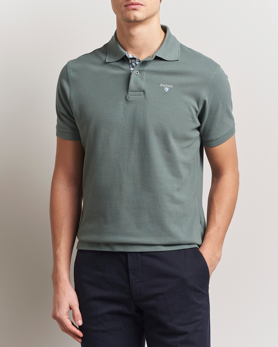 Mies | Pikeet | Barbour Lifestyle | Tartan Pique Polo Vintage Teal