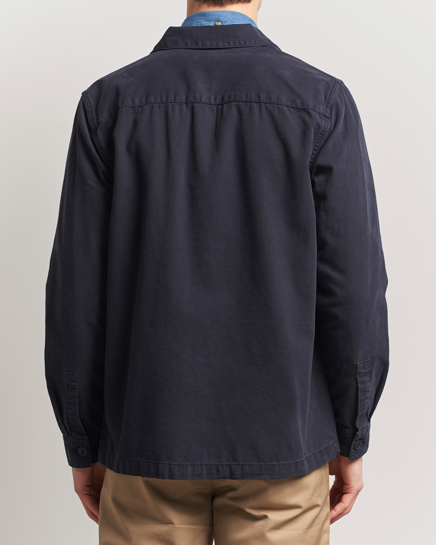 Mies | Kauluspaidat | Barbour Lifestyle | Washed Cotton Overshirt Navy