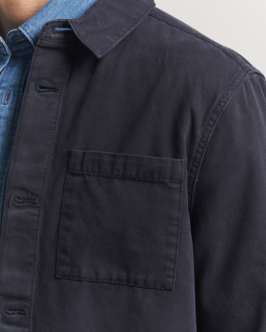 Mies | Kauluspaidat | Barbour Lifestyle | Washed Cotton Overshirt Navy