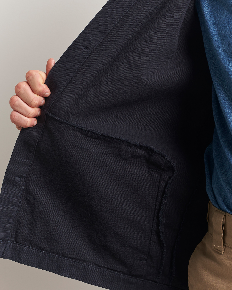 Mies | Kauluspaidat | Barbour Lifestyle | Washed Cotton Overshirt Navy