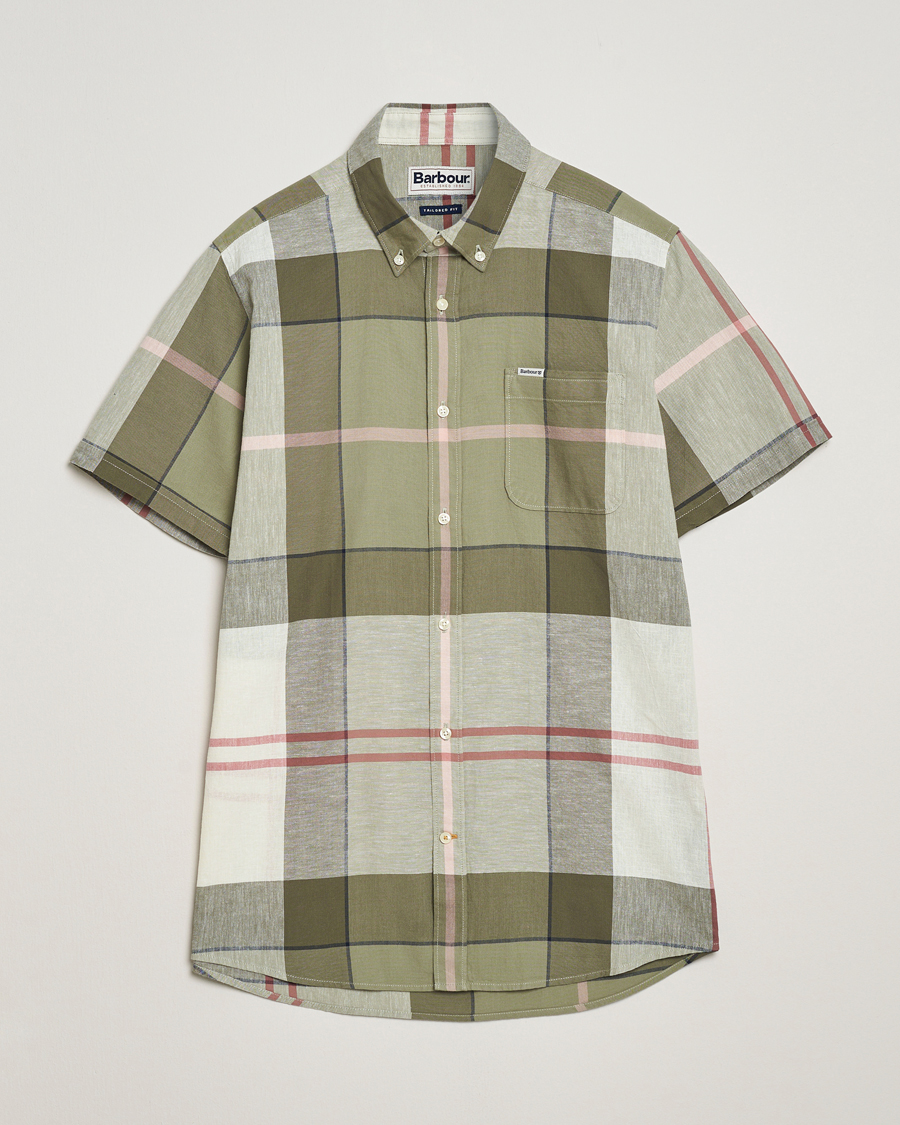 Mies | Kauluspaidat | Barbour Lifestyle | Douglas Short Sleeve Shirt Glenmore Olive