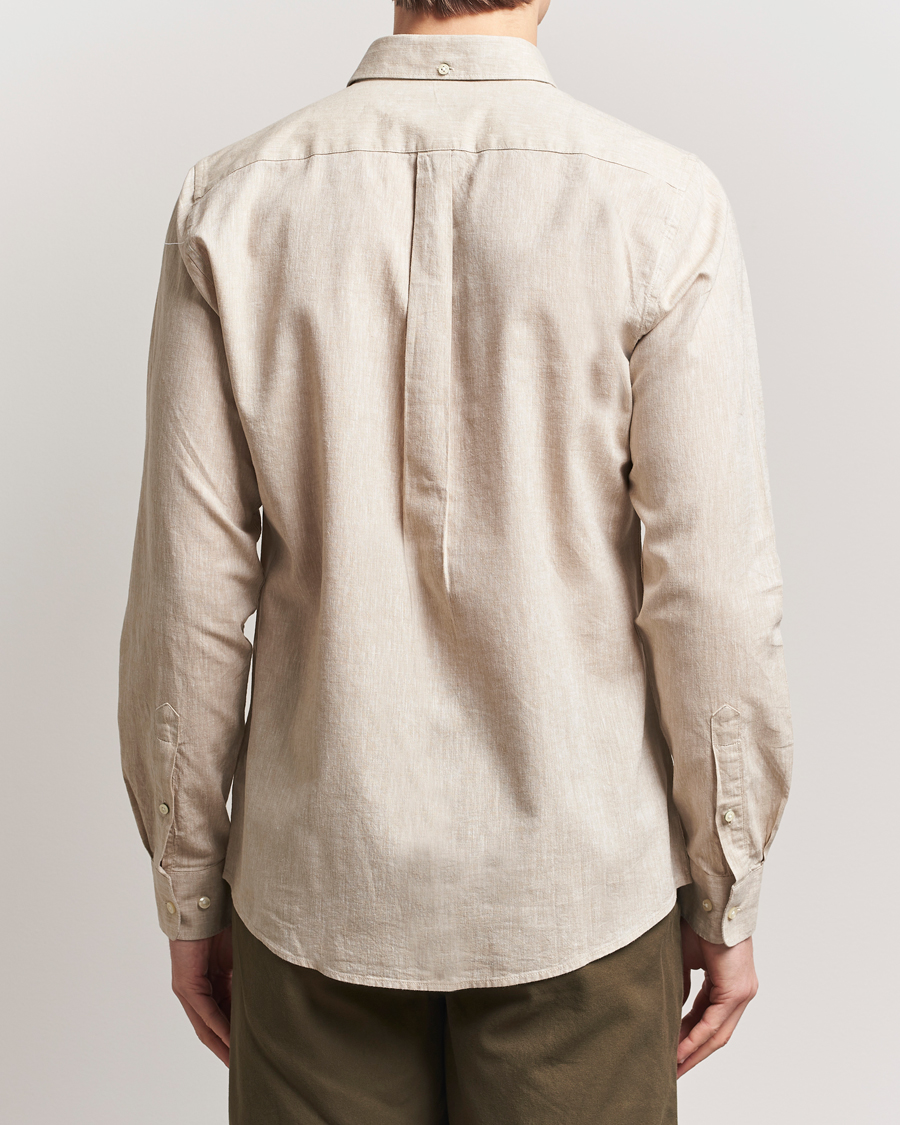 Mies | Kauluspaidat | Barbour Lifestyle | Nelson Linen/Cotton Shirt Stone