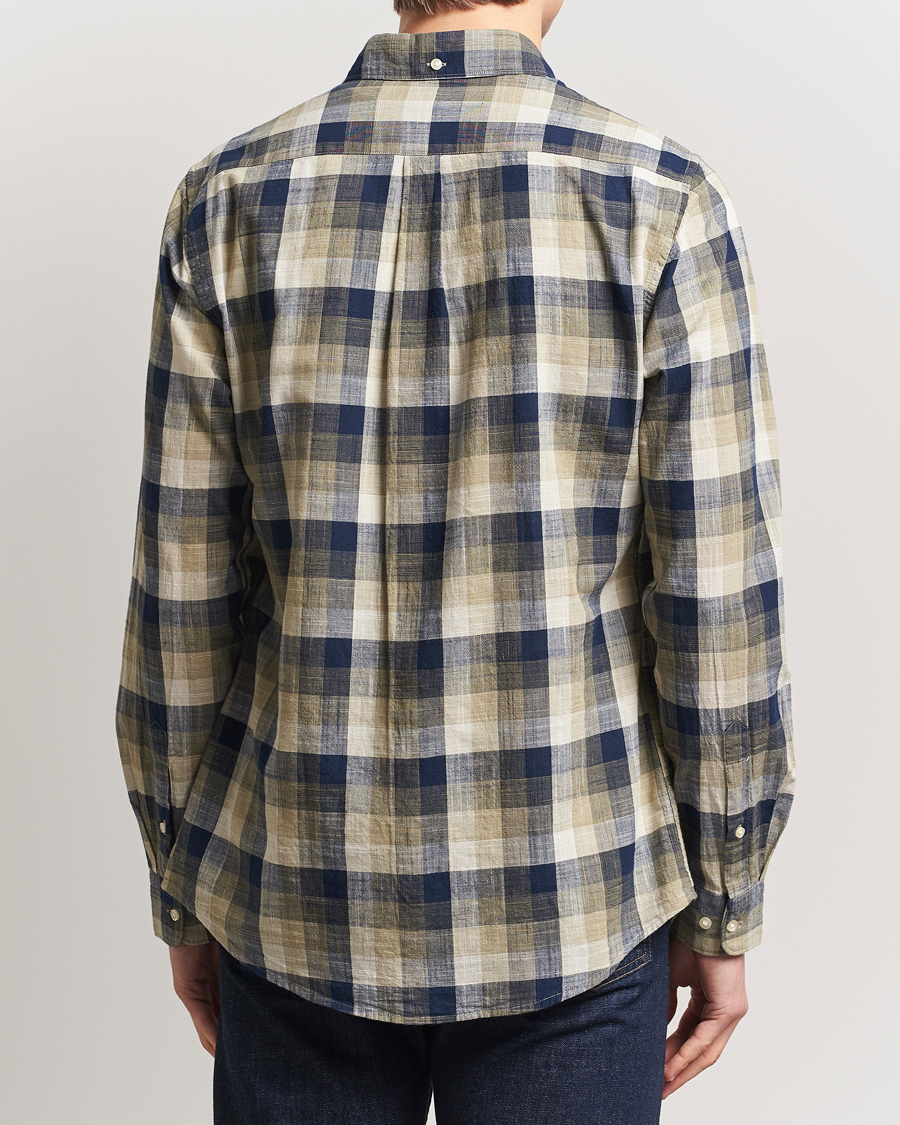 Mies | Kauluspaidat | Barbour Lifestyle | Hillroad Tailored Checked Cotton Shirt Olive