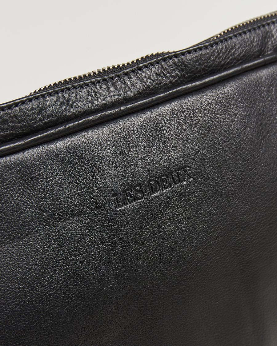 Mies | Laukut | LES DEUX | Leather Laptop Sleeve Black