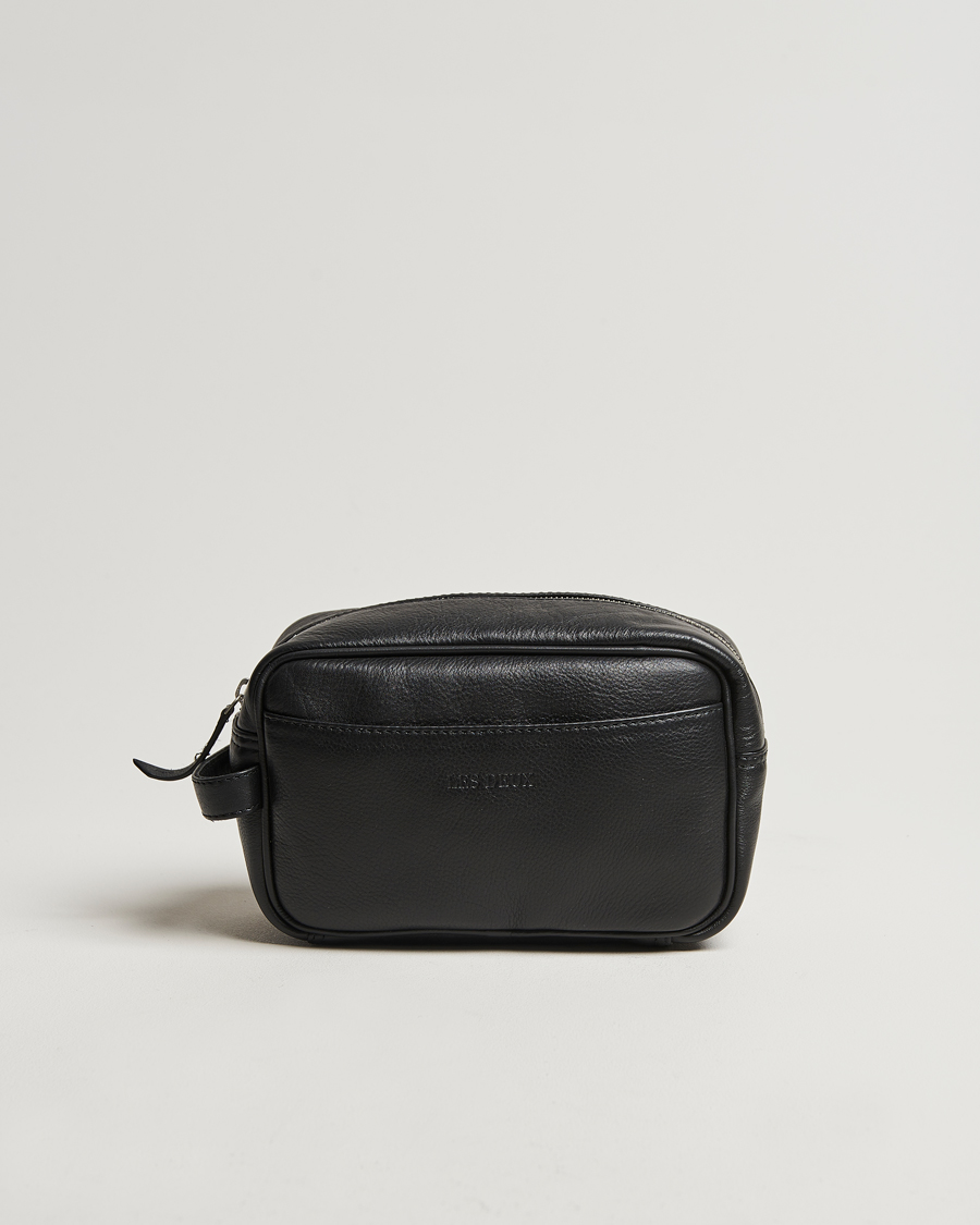 Mies | Laukut | LES DEUX | Leather Washbag Black