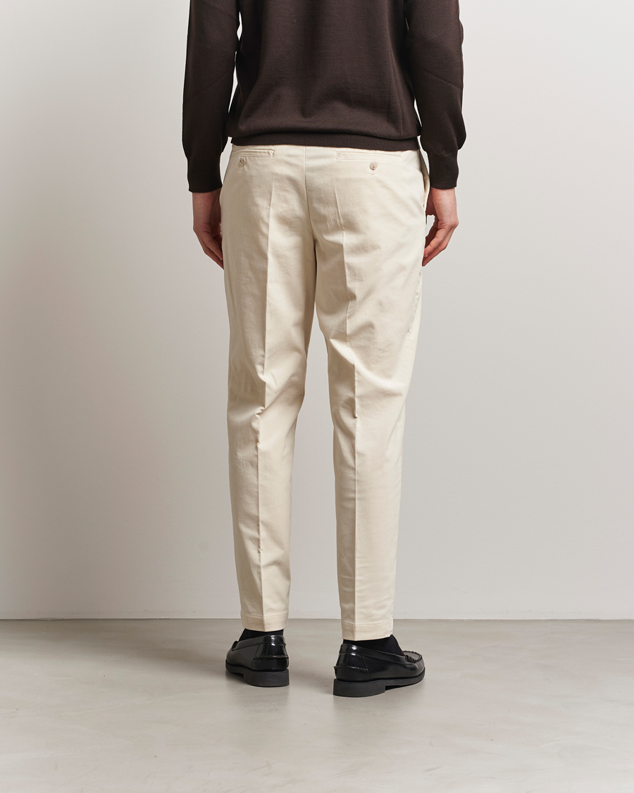 Mies | Housut | BOSS BLACK | Perin Spring Cord Trousers Open White