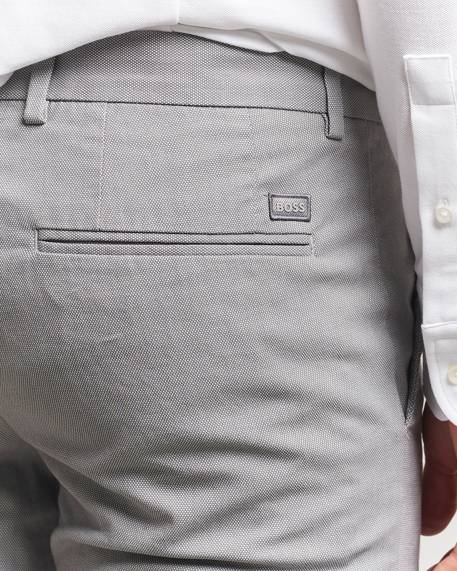 Mies | Housut | BOSS BLACK | Kaito Structured Cotton Pants Dark Grey