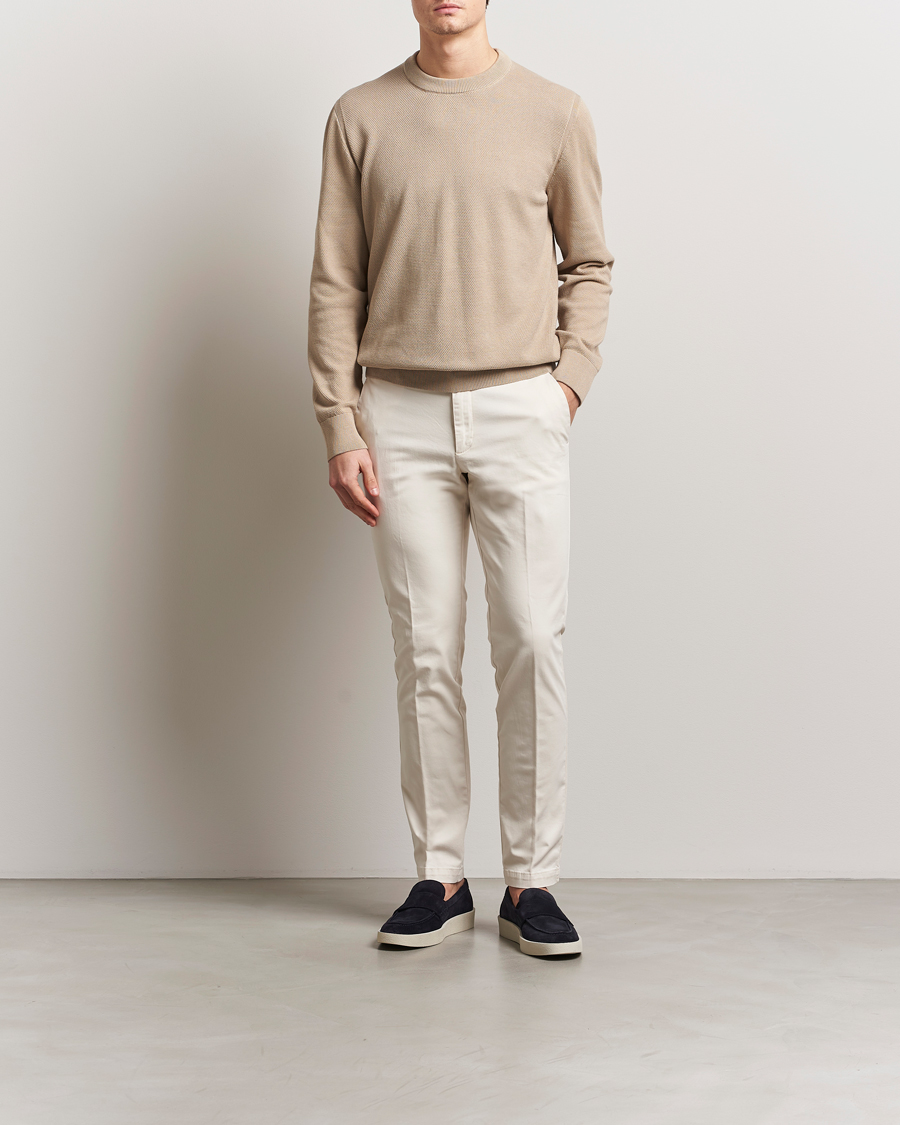 Mies | Housut | BOSS BLACK | Kaito1 Cotton Chinos Open White