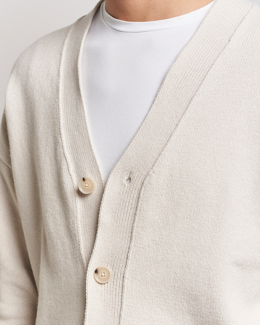 Mies | Puserot | BOSS BLACK | Bellaco Knitted Cardigan Open White