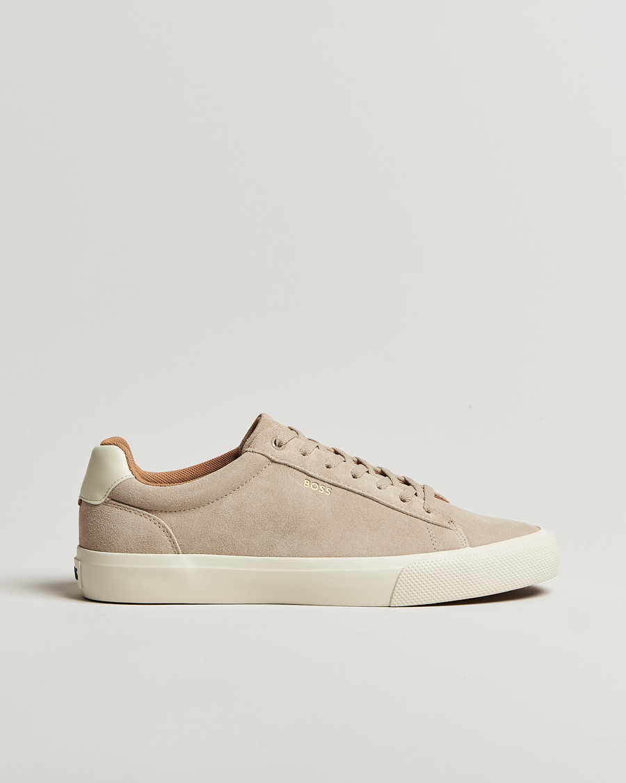 Mies | BOSS BLACK Aiden Suede Sneaker Light Beige | BOSS BLACK | Aiden Suede Sneaker Light Beige