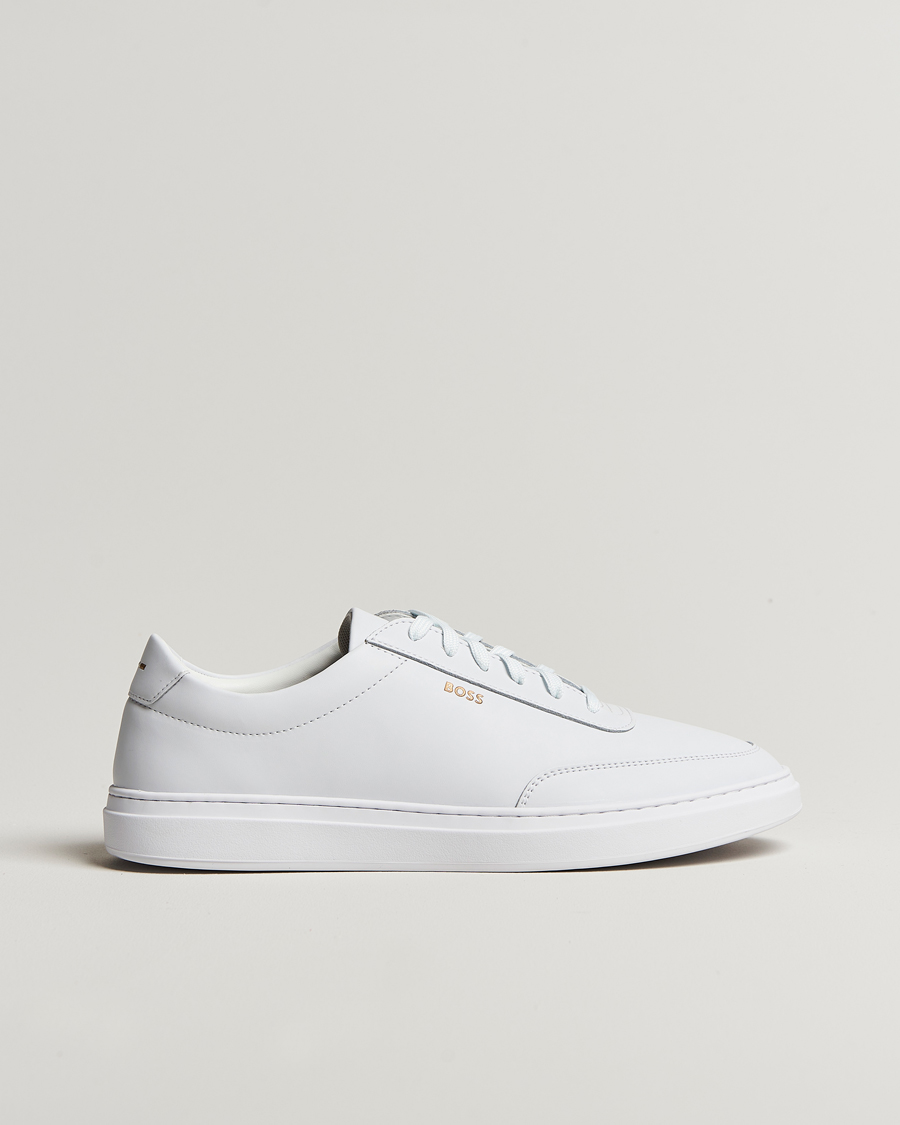 Mies | BOSS BLACK Kieran Leather Sneaker White | BOSS BLACK | Kieran Leather Sneaker White