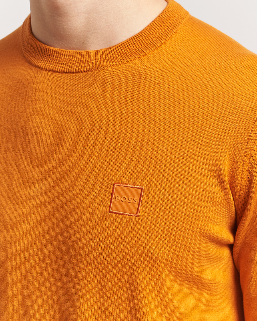 Mies | Puserot | BOSS ORANGE | Kanovano Knitted Sweater Open Orange