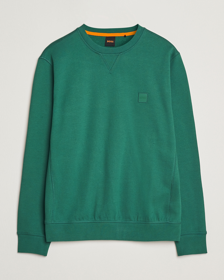 Mies | Puserot | BOSS ORANGE | Westart Logo Sweatshirt Open Green