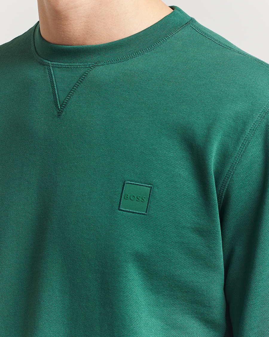 Mies | Puserot | BOSS ORANGE | Westart Logo Sweatshirt Open Green