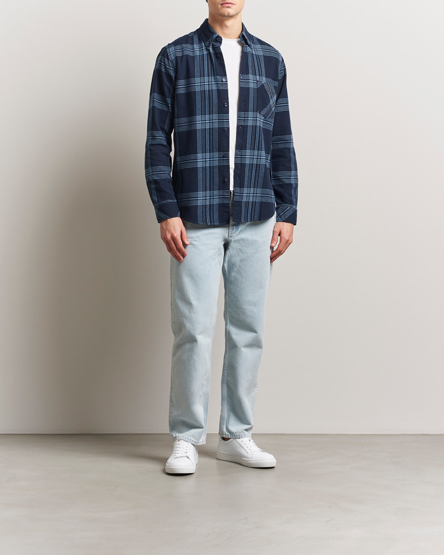 Mies | Kauluspaidat | BOSS ORANGE | Rickert Checked Shirt Dark Blue