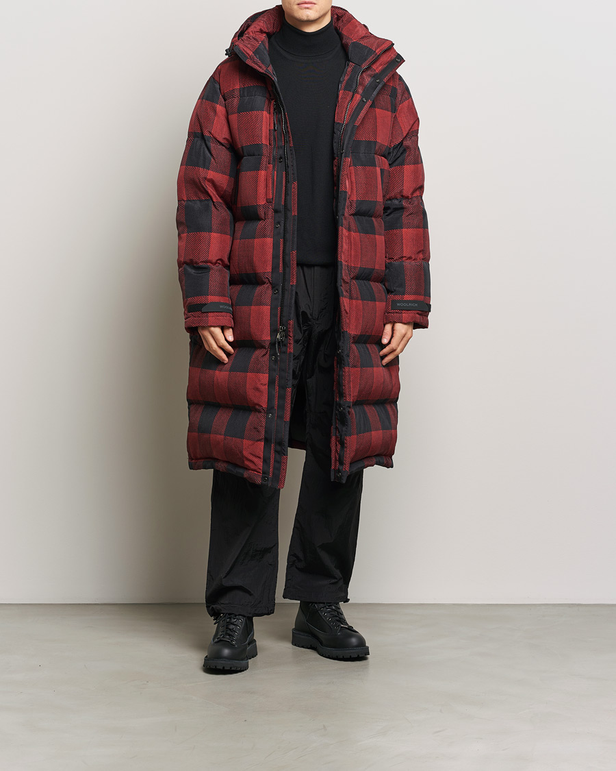 Mies | Takit | Woolrich | Quilted Check Parka by Todd Snyder Red/Black