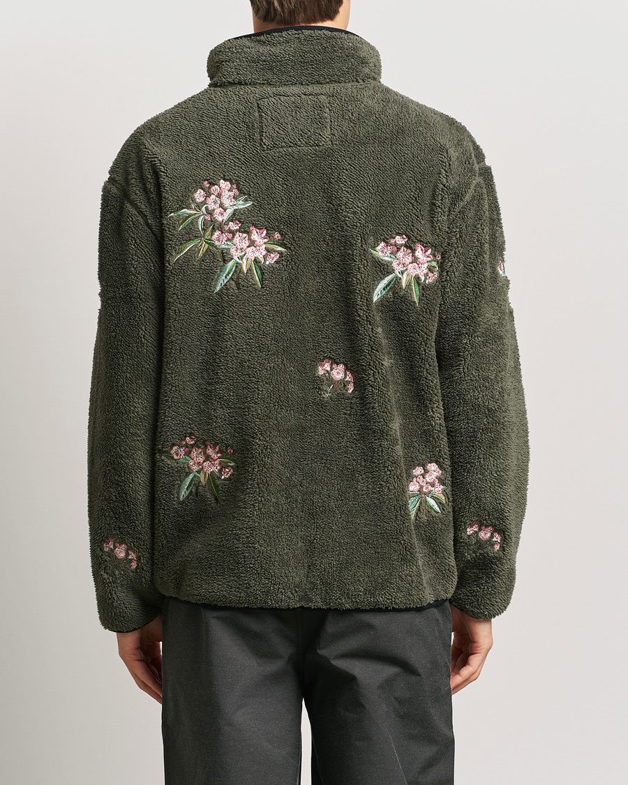 Mies | Puserot | Woolrich | Sherpa Fleece Full Zip by Todd Snyder Green