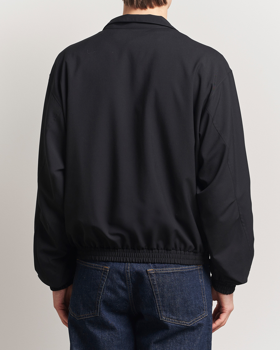 Mies | Takit | Auralee | Wool Zip Bomber Jacket Black