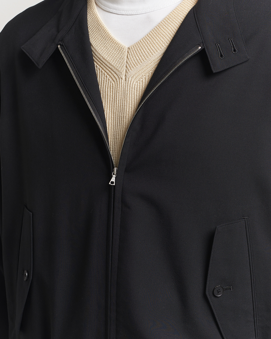 Mies | Takit | Auralee | Wool Zip Bomber Jacket Black