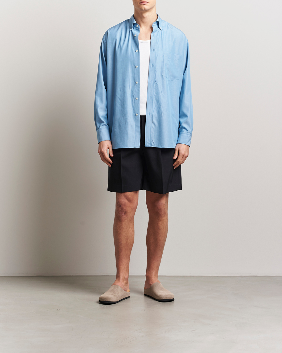 Mies | Kauluspaidat | Auralee | Button Down Shirt Sax Blue