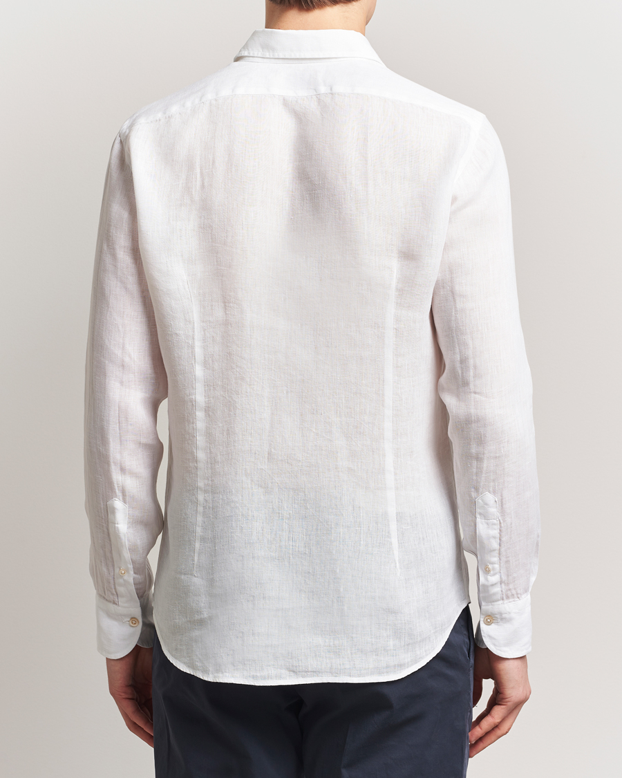 Mies | Kauluspaidat | Grigio | Linen Casual Shirt White