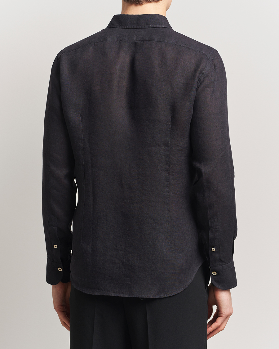 Mies | Kauluspaidat | Grigio | Linen Casual Shirt Black