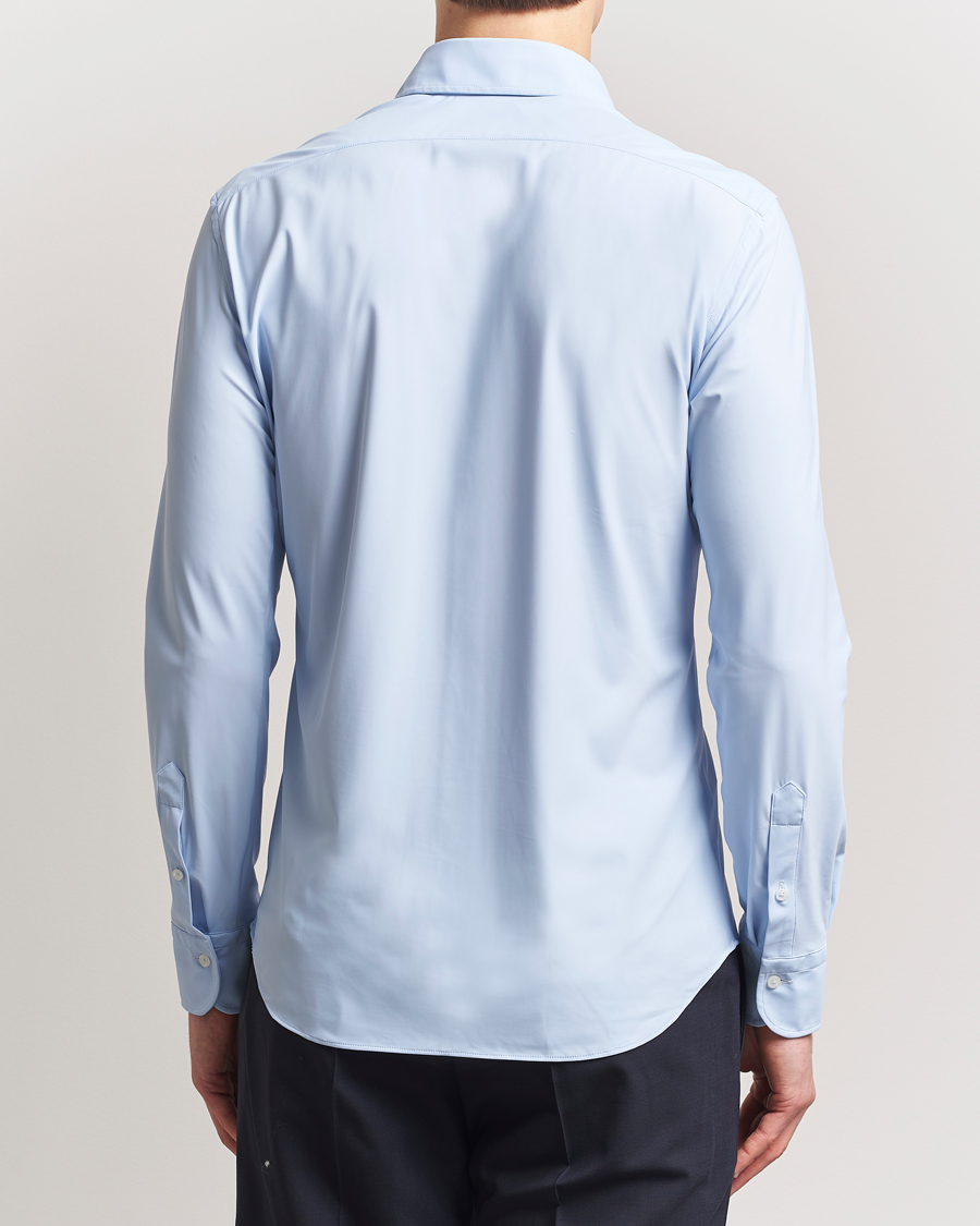 Mies | Kauluspaidat | Grigio | Jersey Stretch Shirt Light Blue