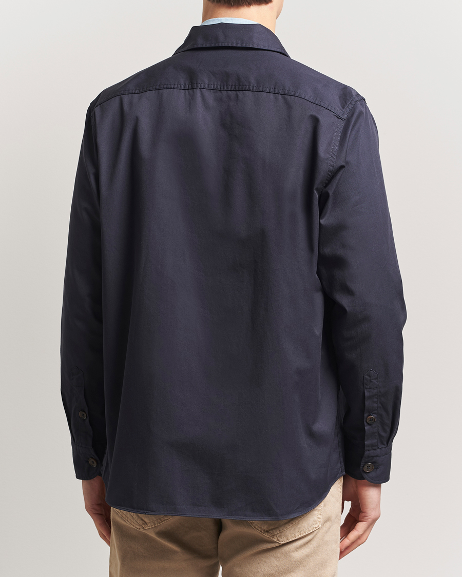 Mies | Kauluspaidat | Grigio | Cotton Overshirt Navy