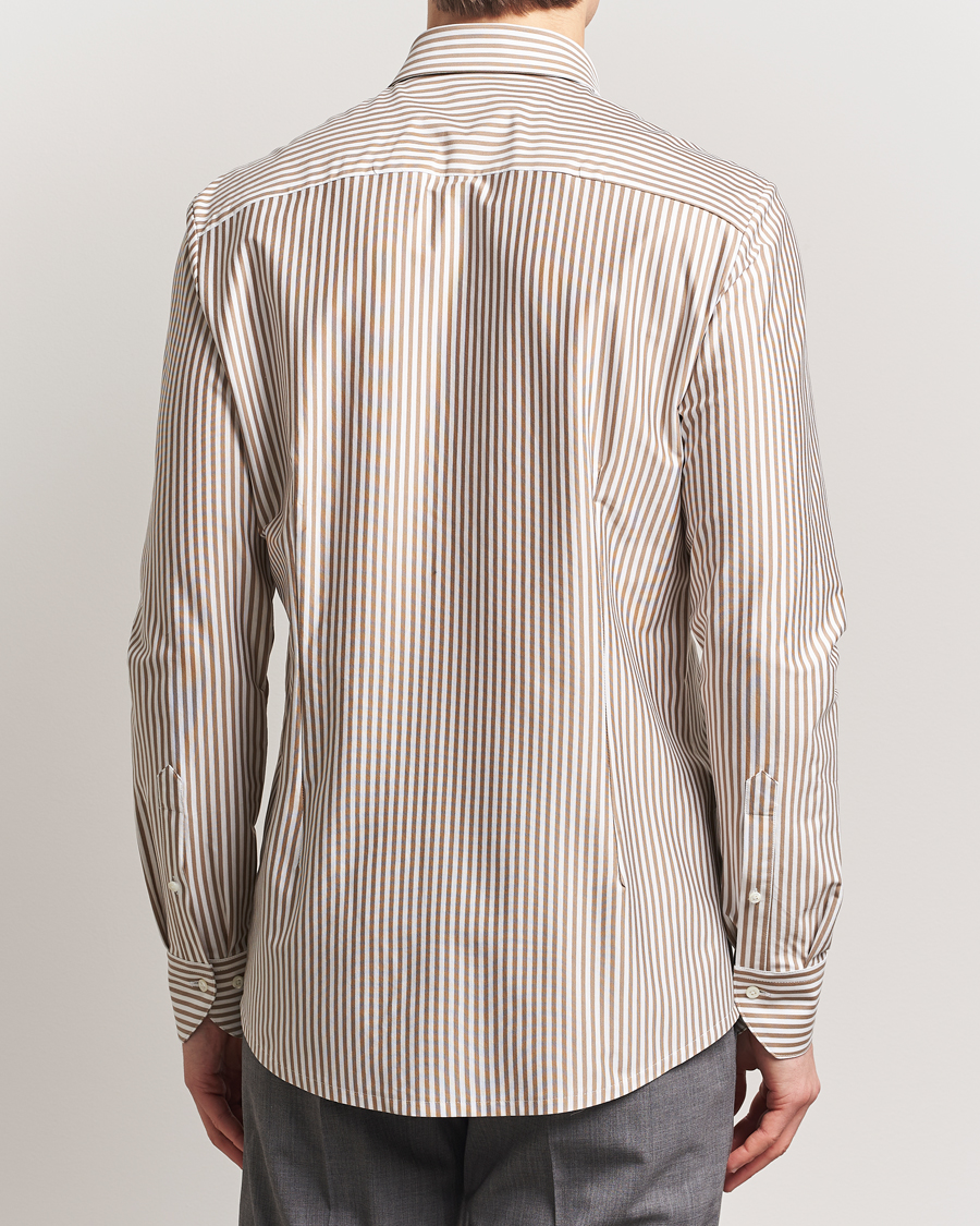 Mies | Kauluspaidat | Stenströms | Striped Jersey Shirt Beige
