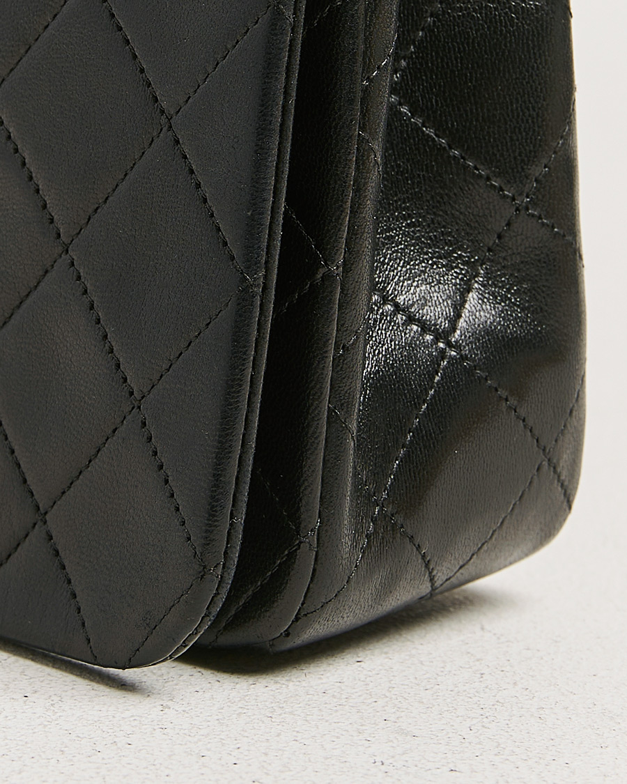 Mies | Chanel Pre-Owned Matelassé Single Full Flap Bag Black | Chanel Pre-Owned | Matelassé Single Full Flap Bag Black