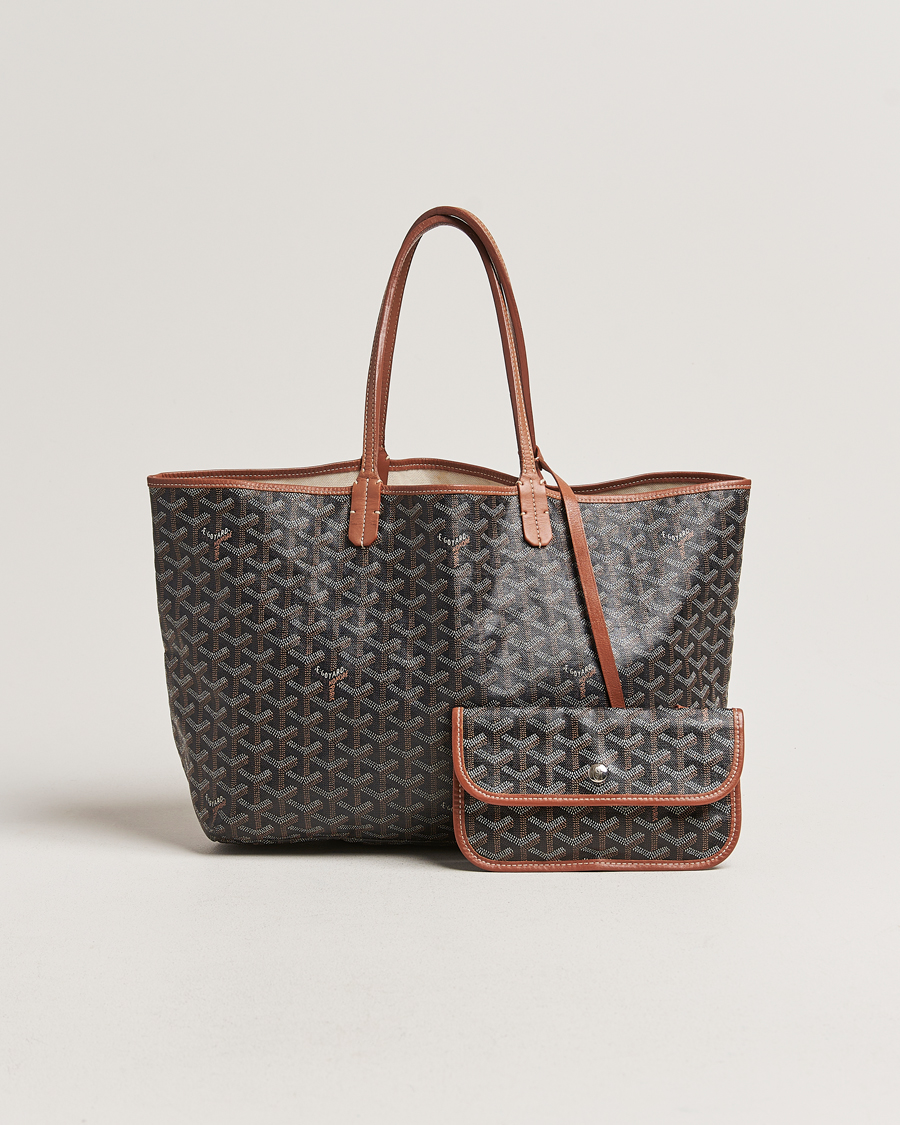 Mies | Goyard Pre-Owned Saint Louis PM Coated Canvas Tote Bag Brown | Goyard Pre-Owned | Saint Louis PM Coated Canvas Tote Bag Brown